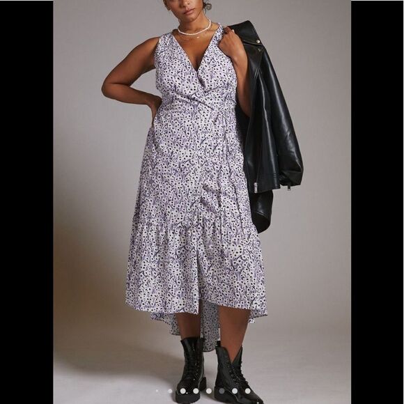 Hutch High-Low Wrap Midi Dress - Picture 9 of 11